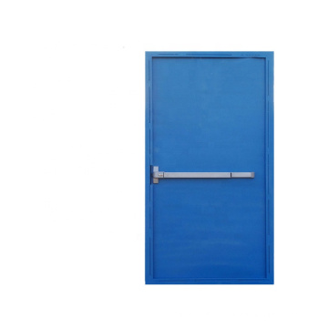 1000mm*2100mm 90mins fireproof emergency steel fire exit door with panic bar